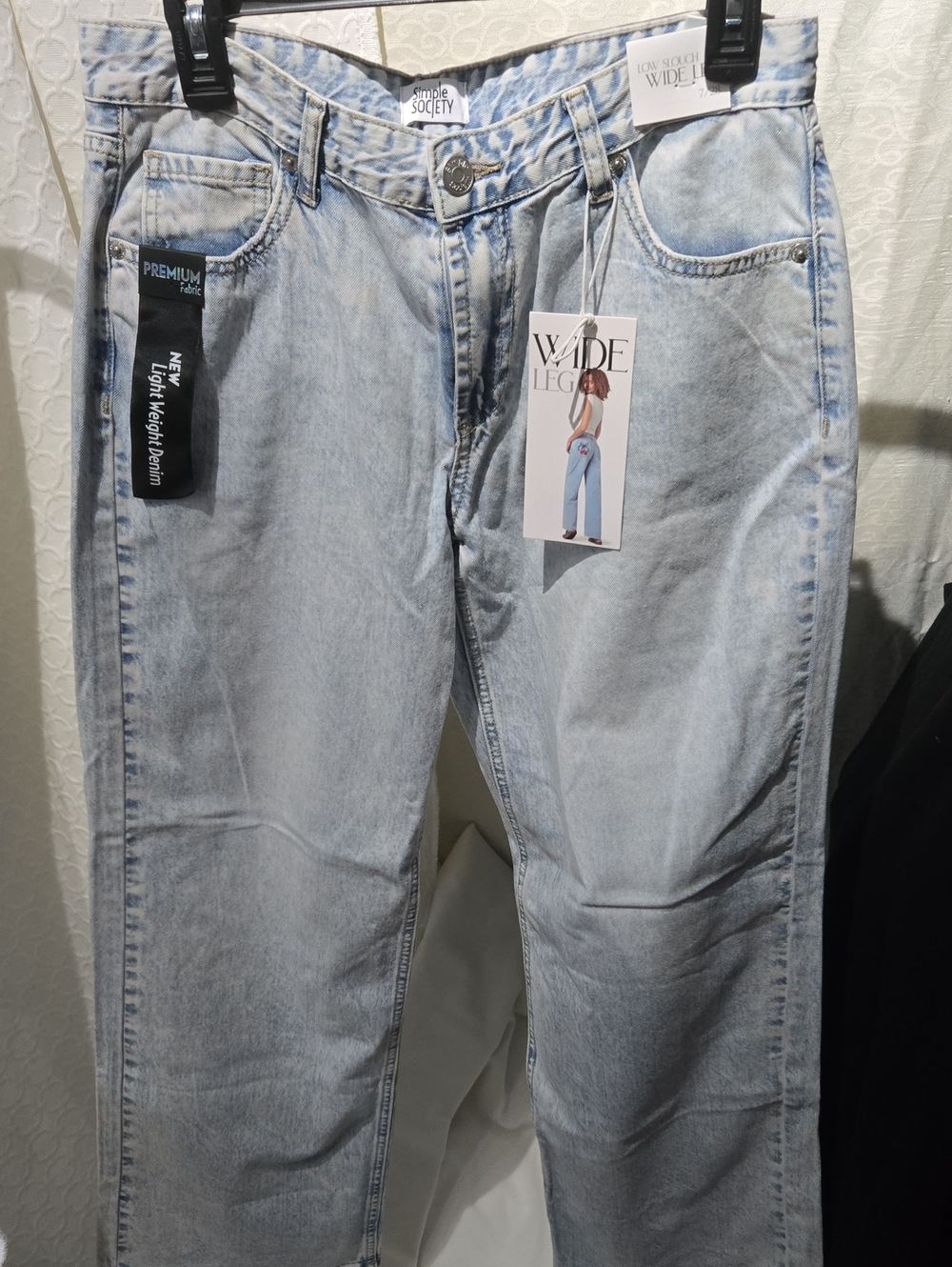 Simple Society Wide Leg Light Blue Women's Jeans